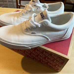 Vans White Canvas Sneakers